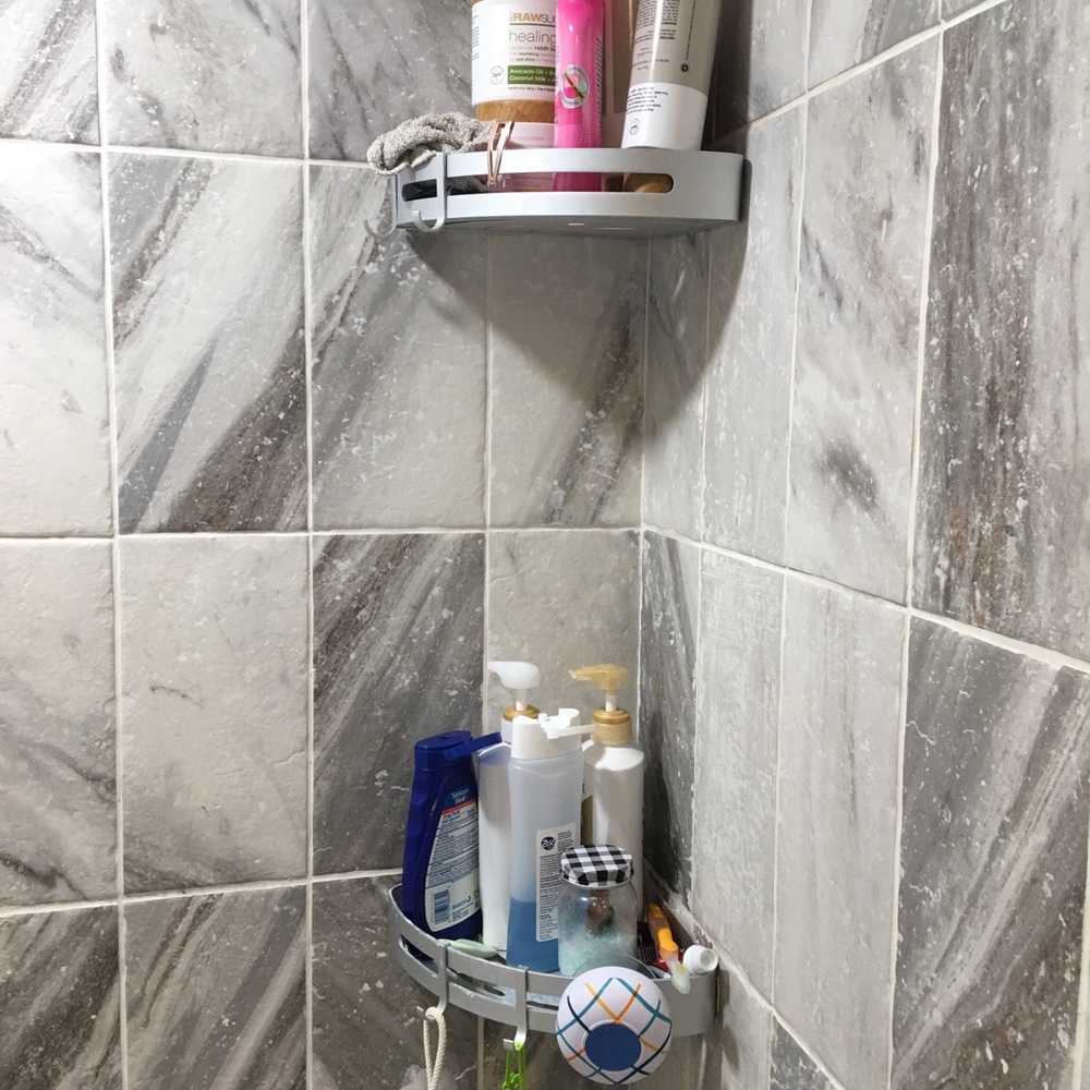 2 pack bathroom shower corner shelves